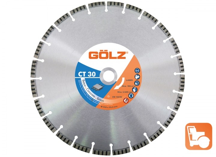 Gölz CT 30, Ø500x25,4 mm, Diamantskive