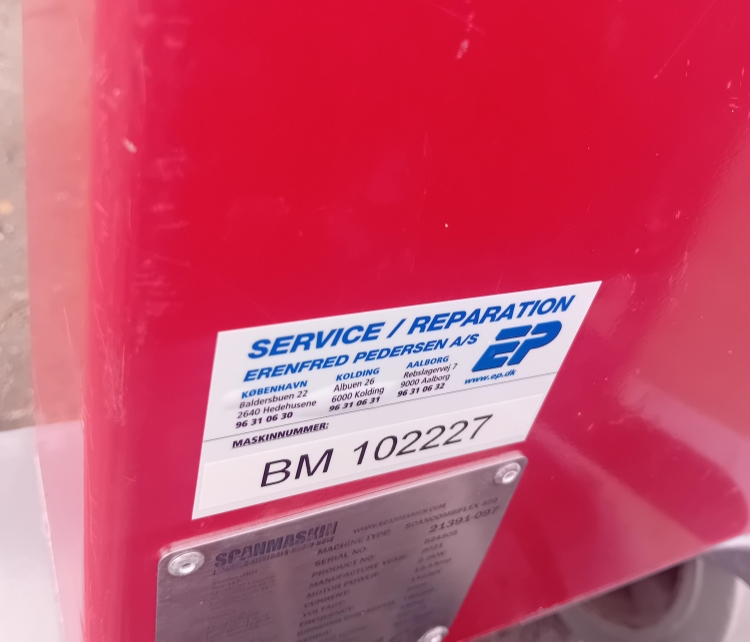 Scanmaskin 450, Brugt slibemaskine