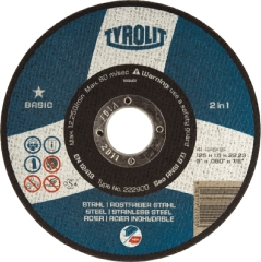 Skæreskive, 125x1,6x22,23 mm, plan, Basic*