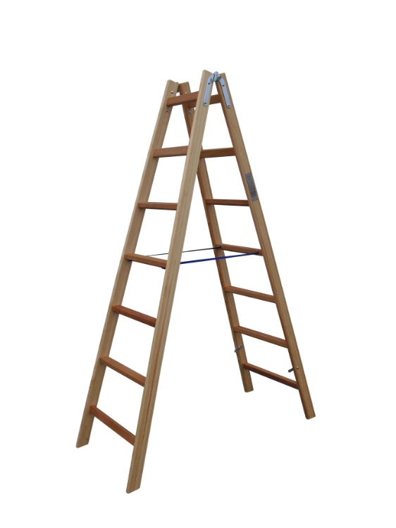 Træstige, 1,97 m / 2x7 trin