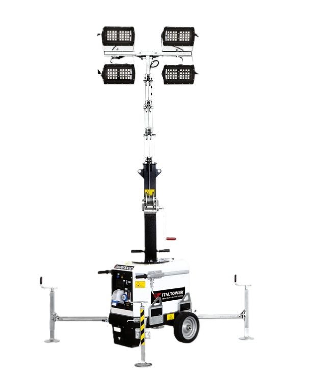 Towerloop Mobilt Lystårn - 4 x 320W LED