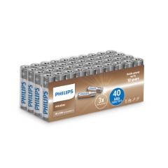Philips AAA Batteri 40 stk