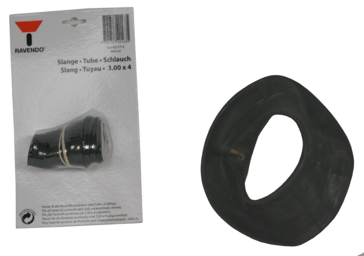 Slange, f/dæktype 3,00x4