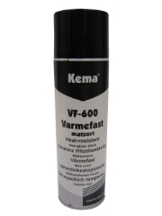Kema RAL Industrilak, Varmefast matsort, Spray, 500 ml 