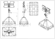 Street Plug-in Lysmast - 4 x 240W LED