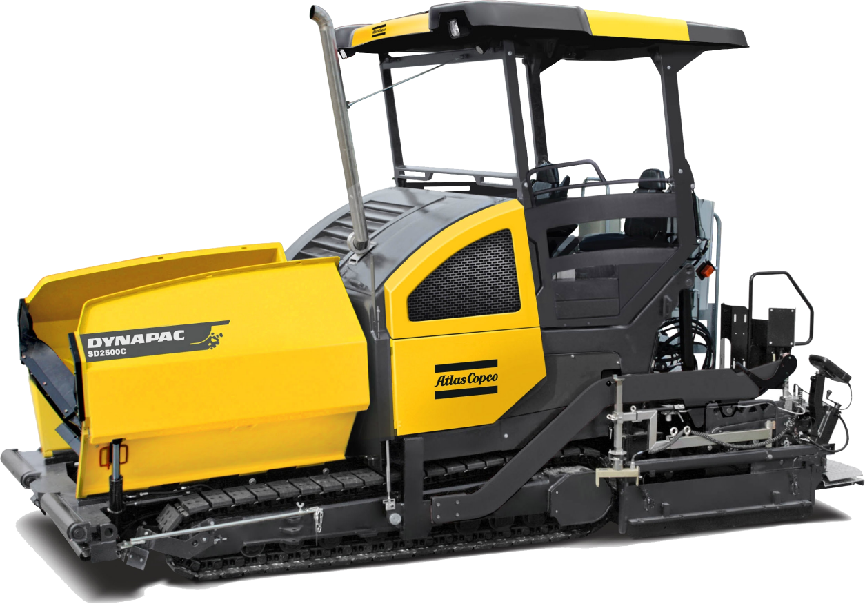 Asfaltudlæggeren Atlas Copco SD2500C