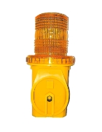 Blinklygte LED m/gul linse