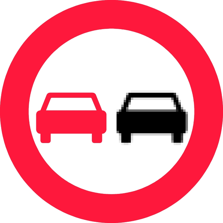 Forbudstavle C51, Ø70 cm