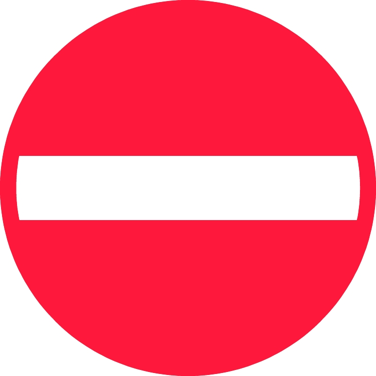 Forbudstavle C19, Ø70 cm