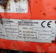 Kubota U10-3, Brugt minigraver