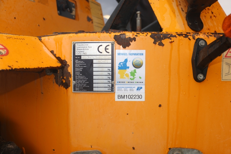 Thwaites 2 Tonne hi/sw, Brugt dumper