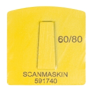 WSM Yellow, 12 mm, #60/80, Single