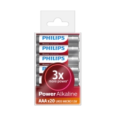 Philips AAA Batteri 20 stk