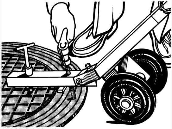 Dækselløfter m/hjul