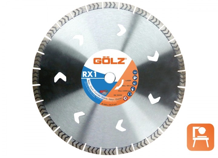 Gölz RX1, Ø400x25,4 mm, Diamantskive
