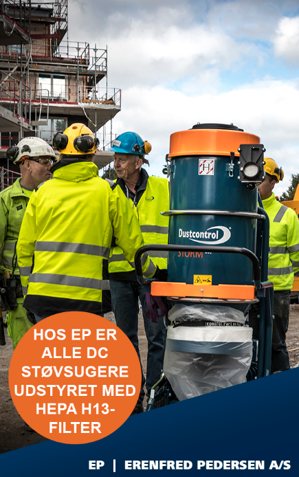 Dustcontrol industristøvsugere med H-filter
