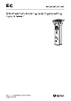Sikkerhedsinstruktioner og betjeningsvejledning, EC 80T hydraulikhammer 