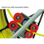 Glasfiber rørål, Ø9mm x 80m Stativ