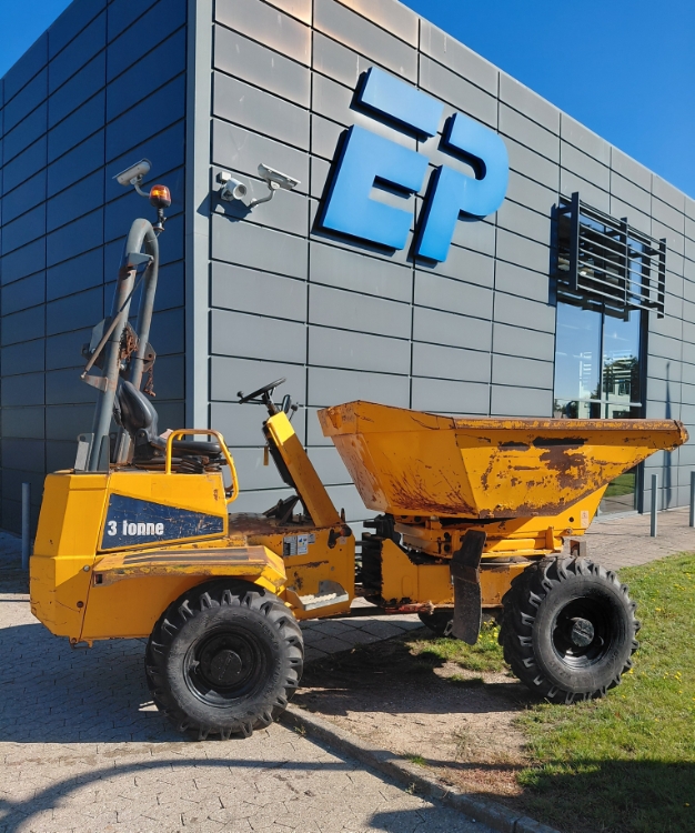 Thwaites 3 Tonne m/drejelig højtip, Brugt dumper