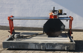 Gölz 85 Aluminium, Brugt skærebord
