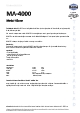 Teknisk datablad, Kema Metal-klene MA-4000, Spray, 400 ml 
