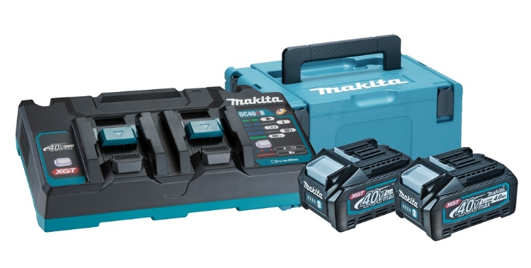 Makita Batteri og Ladepakke 2x4Ah XGT