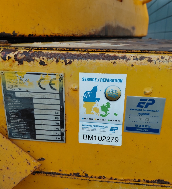 Thwaites 6 Tonne m/drejelig tip, Brugt dumper